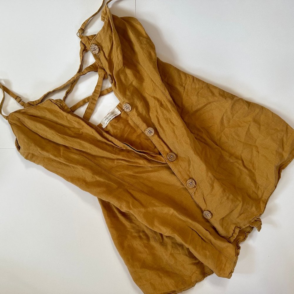 Urban Outfitter Linen Button Up Sun Dress